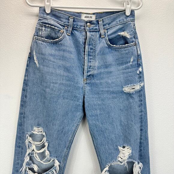AGOLDE 90's Mid Rise Loose Fit in Fall Out Size 24 - Picture 5 of 13